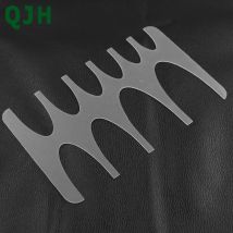 Moule de queue de ceinture en cuir en plastique Transparent, gabarit en PVC, modèles de fabrication en forme de V, utilisé pour la coupe d'extrémité de ceinture