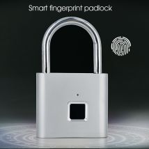 Cadenas USB Rechargeable à empreinte digitale | Intelligent, déverrouillage rapide, puce de développement automatique en métal en alliage de Zinc, pour bagages de porte