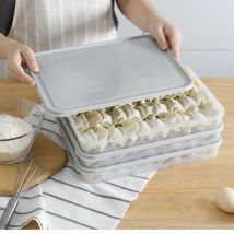 Boîte à oeufs en plastique 24 boulettes contient une seule couche réfrigérateur boulettes alimentaires hermétique récipient de stockage des aliments boîte en plastique