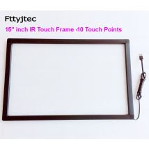 En solde! Fttyjtec – kit d'écran tactile 15 pouces, 10 points, panneau tactile IR 15 pouces/cadre avec verre