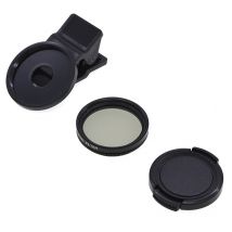 1 ensemble Ultra mince CPL circulaire polarisant polarisant lentille filtre 37mm & pince maintenir Rotation Anti-reflet pour objectif de téléphone 37mm