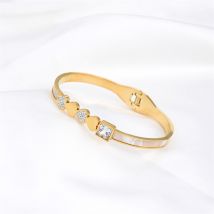FYSARA – Bracelet multi-couches incrusté de Zircon pour femmes, bijoux en titane et acier de , tendance, populaire, à la coréenne