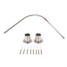 304 acier douche rideau Rail plafond Support 140cm coin Rail tige baignoire résistant Durable