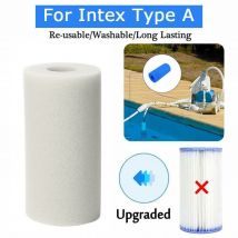 Cartouche lavable réutilisable d'éponge de mousse de filtre de piscine pour Intex Type A