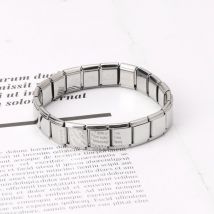 Bracelets élastiques de lien de chaîne extensible d'acier inoxydable Bracelets bijoux de