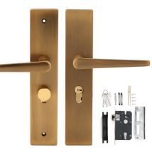 Serrure de sécurité antivol en alliage de Zinc muet de serrure de poignée mécanique pour la porte en bois de chambre à coucher d'intérieur à la maison