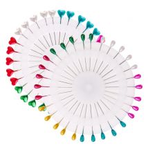 30 pièces ronde perle coeur forme têtes épingles Quilting broches localisation aiguille mariages Corsage épingles à coudre