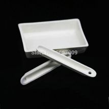 5 pièces 10 pièces laboratoire creuset en céramique Cupel bateau porte-échantillon bateau de Combustion pour fours à moufle à tubes