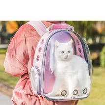 Sac hors de la Cage espace Portable cabine pour chat sac de transport Portable grand sac à bandoulière Transparent sac à dos pour animaux de compagnie