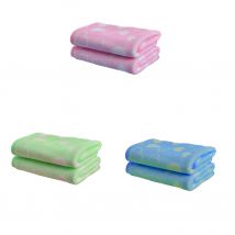 25x50cm taille douce microfibre serviette absorbante enfant bébé coeur motif impression main et visage serviette