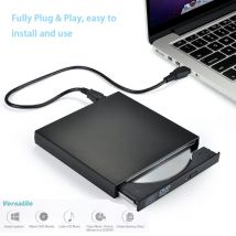 Lecteur DVD ROM externe lecteur optique USB 2.0 CD/DVD-ROM lecteur de CD-RW lecteur Portable mince enregistreur Portable Portable Portable pour ordinateur Portable