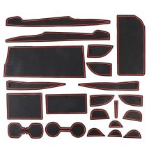 Caboteur de tapis de bain antidérapant rouge en plastique de voiture pour 18-19 Toyota Camry
