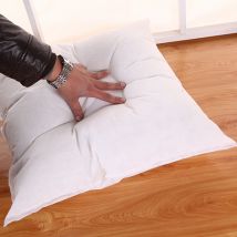 Coussin d'intérieur blanc Standard | Motif de coussin, housse de coussin pour la chambre à coucher