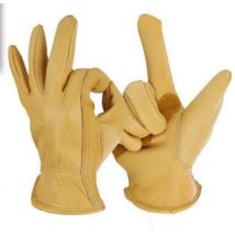 rétro loisirs gants moto rcycle gants locomotive en cuir gants unisexe moto gants jaune