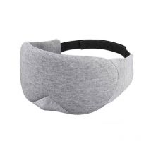 Masque de sommeil en coton et soie, patch oculaire réglable, respirant, voyage, relaxant, aide au sommeil, bandeau, couverture, 1 pièce