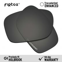 Firtox – remplacement de verres polarisés Anti-eau de mer, pour lunettes de soleil Oakley Holbrook OO9102 (lentilles uniquement), noir