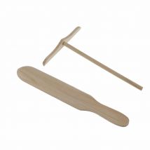 1 pièces 2 Styles pratique en bois crêpe épandeur crêpe Tortilla râteau pâte à tartiner ustensiles de cuisine tarte outils