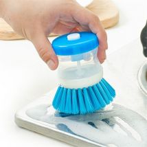 Brosse à vaisselle de cuisine avec distributeur de savon liquide Pot en plastique brosse de nettoyage de vaisselle ustensiles de lavage de cuisine accessoires de cuisine outils