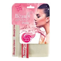 Le gant de beauté 100 soie exfoliante bain épais mitaine