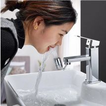 Robinet universel MeterMall 720 degrés rotatif robinet filtre pointe eau barboteur robinet anti-éclaboussures économiseur fournitures de cuisine # WG
