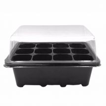 1/5 pièces Durable 12 Cellules Trou Pots de Pépinière Plante Graines Poussent Boîte Plateau Propagation Semis Cas Fleur Pot Prise Plante