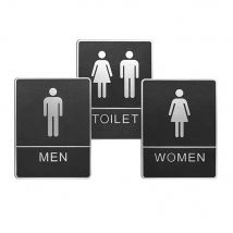 Plaque de porte de toilette pour hommes et femmes, signe de toilette , décoration murale de porte, icône de signalisation de toilette