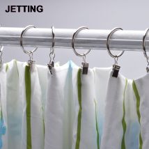 Rideau de fenêtre en métal 10 pièces/ensemble pratique | rideau de fenêtre, rideau métallique draperies anneaux œillets