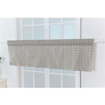 Rideau court en Tulle | Rideau à carreaux de cuisine, Semi-ombré, petit rideau pour décoration de la maison, 1pic, offre spéciale