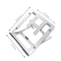 Pliant en aluminium ordinateur portable anti-dérapant tapis de refroidissement support de support pour Apple MacBook Mac livre Lenovo Samsung ordinateur 7-15 pouces