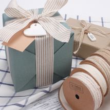 Ruban d'emballage en coton et lin avec nœud papillon | Bricolage, Simple, rétro, fait à la main, Bouquet de rubans de Dressing, remise de diplôme, pour la saint-valentin