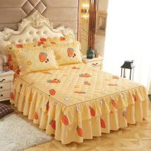 150*200cm pastorale couvre-lit solide couvre-lit draps lit coton matelassé dentelle couvre-lit dentelle drap de lit soutien directe