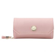 Organisateur de bijoux de voyage, rouleau de bijoux en cuir Portable pour voyage, Mini taille et sac organisateur de stockage de bijoux léger pour Dai