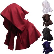Halloween médiéval manteau à capuche gothique manteau Vampire Robes Cosplay déguisement manteau capuche Cape adulte fête chapeaux
