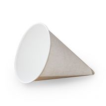 Tasse en papier jetable cône blanc | 250 pièces, boisson, bureau, supermarché aéroport, d'affaires, lait thé café petite tasse