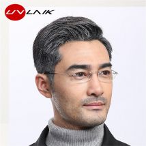 UVLAIK-lunettes de lecture sans bords | Progressives, transparentes, sans cadre, pour hommes et femmes presbytes, avec étui, 1.5 2.0 2.5 3.0