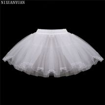 Jupon pour enfants 3 couches, jupon court sans capuche, robe de mariée Crinoline pour petites filles/enfants/sous-jupe pour enfants