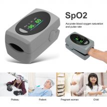 Sinohero S9 oxymètre de pouls au bout du doigt OLED doigt de précision SpO2 moniteur de Saturation en oxygène sanguin moniteur de fréquence cardiaque étui à lanière