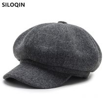 SILOQIN multicolore femmes hiver chapeaux dames gavroche casquettes béret automne hiver femmes laine chapeau décontracté marques casquette