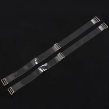 1 paire réglable Invisible Transparent clair soutien-gorge bretelles 1.5cm