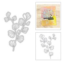 nouvelle plante chaude tulipe Rose fleur feuille gaufrage cadre rond fond métal matrices de découpe et pour Scrapbooking feuille pas de timbre