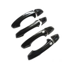 Garniture de poignée de porte en plastique Imitation fibre de carbone, accessoire adapté à la VW t-roc troc T Roc R Line