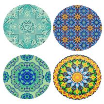 Housse de Table ajustée élastique antidérapante Vintage, nappe de Table de Tables rondes, serviettes de Table imperméables