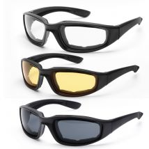 Lunettes de ski Jetski anti-poussière | Pour moto, moto, coupe au vent, résistantes au vent, confortable, rembourré, Protection des yeux en plein air 1 pièce