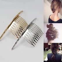 Elegante Bruiloft Haar Kammen Vrouwen Haarspelden Bruids Hoofddeksel Accessoires Tanden Metal Claw Haarspelden DIY Haar Sieraden