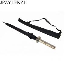 Parapluie Katana Sunny & Rainny parapluies à longue poignée noir japonais samouraï épée semi-automatique 8 côtes parapluie WZP228
