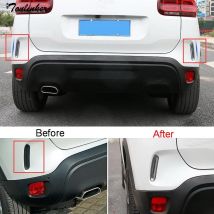 Tonlinker-couverture autocollante de pare-choc arrière | Pour Citroen C5 aircross -18, style de voiture, 2 pièces, ABS chromé