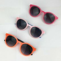 Été enfants lunettes de soleil garçons filles enfants en plein air en plastique lunettes de soleil enfants unisexe lunettes 1 paire pour 0-8 ans