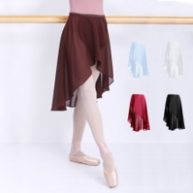 Jupe de Ballet longue en mousseline de soie pour femmes, jupe Tutu de Ballet, avec boucles réglables, vêtements de danse