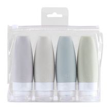 Bouteilles de voyage en Silicone anti-fuite, accessoires de voyage, compressibles, rechargeables, contenants de toilette portables, taille de voyage, cosmétique
