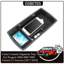 Console centrale accoudoir boîte de rangement pour Peugeot 3008 GT 5008 organisateur de stockage boîte à gants plateau conteneur support
